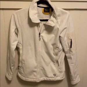 S Mountain Hard Wear white jacket